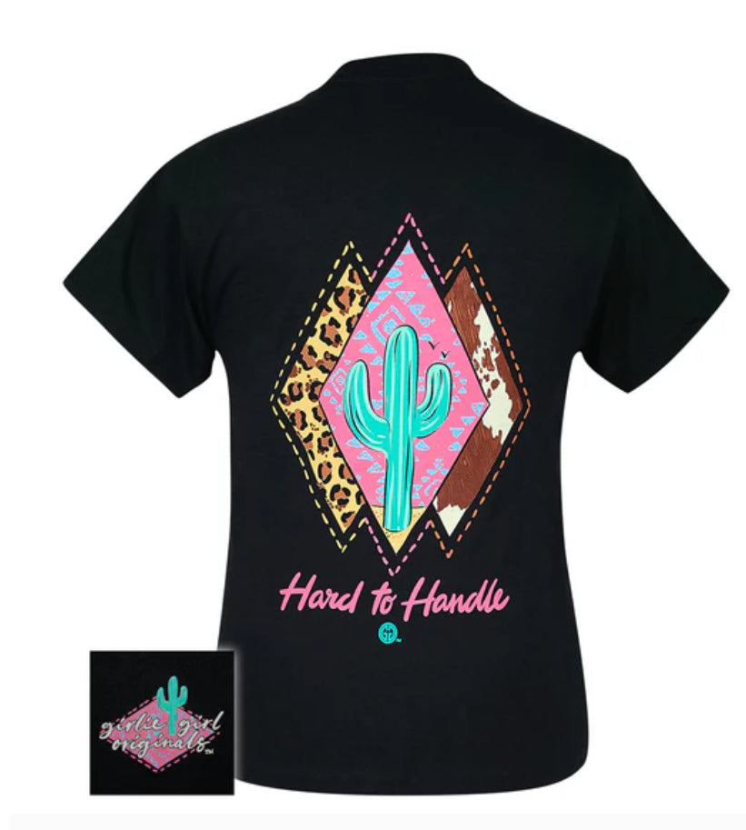 Girlie Girl Hard to Handle Youth Tshirt