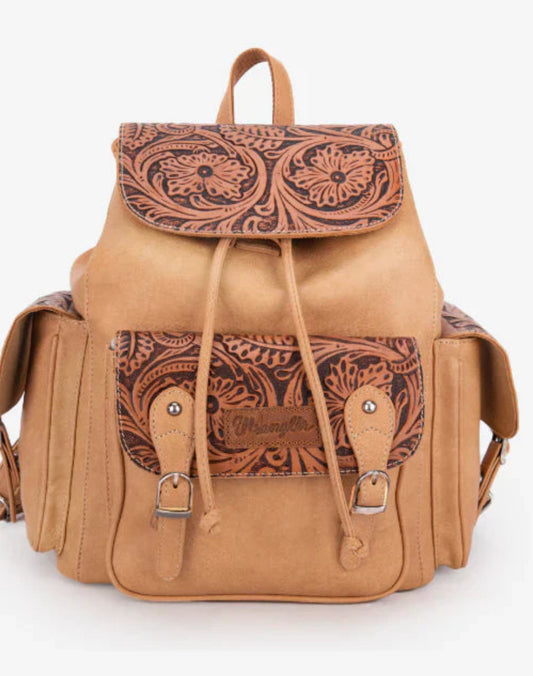 Wrangler Vintage Floral Tooled Backpack