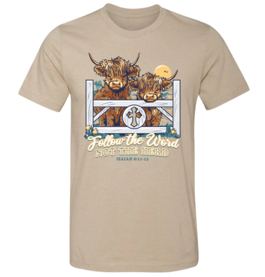 Lulu Mac Follow the Word Not the herd Tshirt